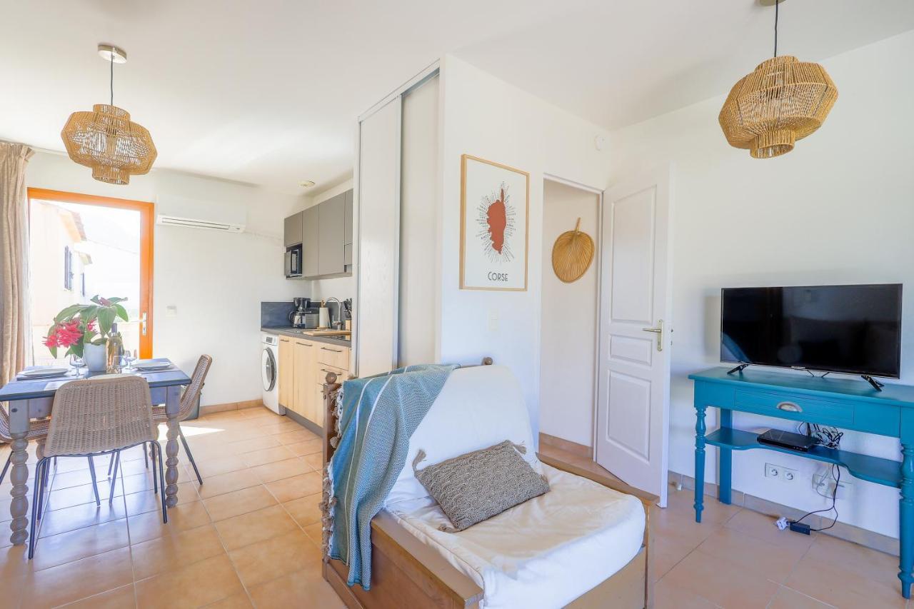 Capra Scorsa - Appt Vue Mer Et Piscine Partagee Belgodère Exterior foto